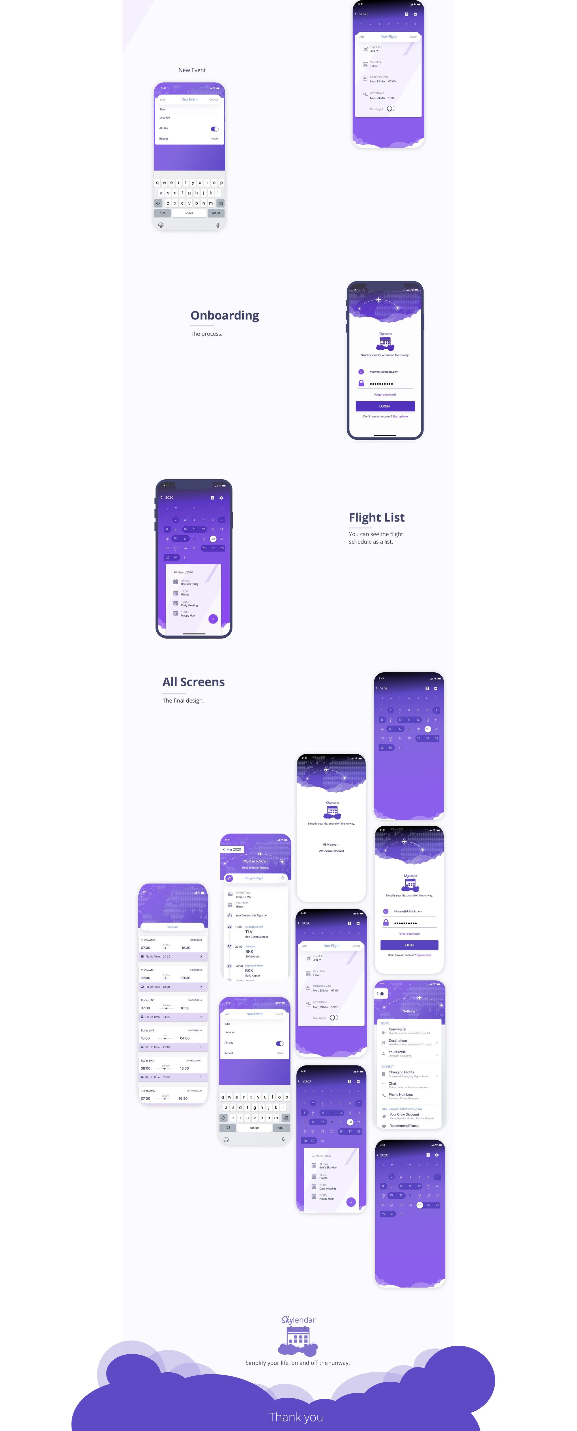 Skylendar design board 4